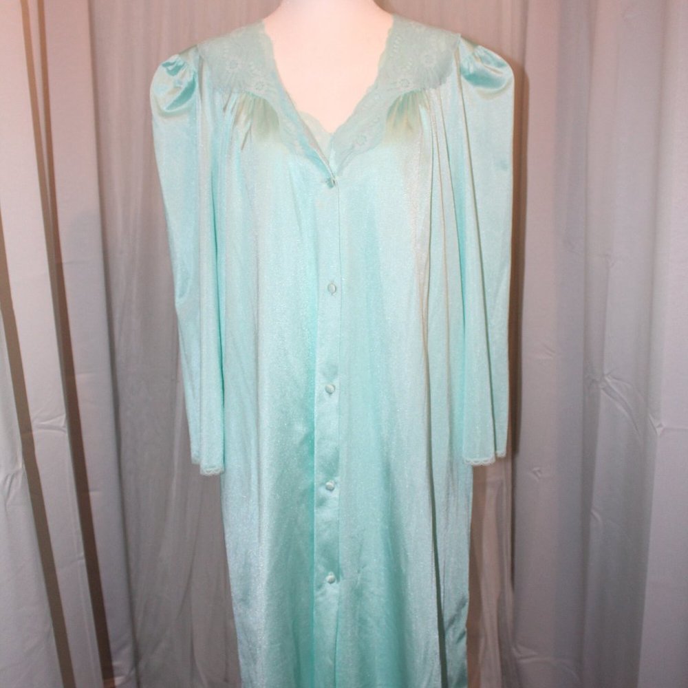 Vintage Vasserette Sea Foam green pinafore two piece